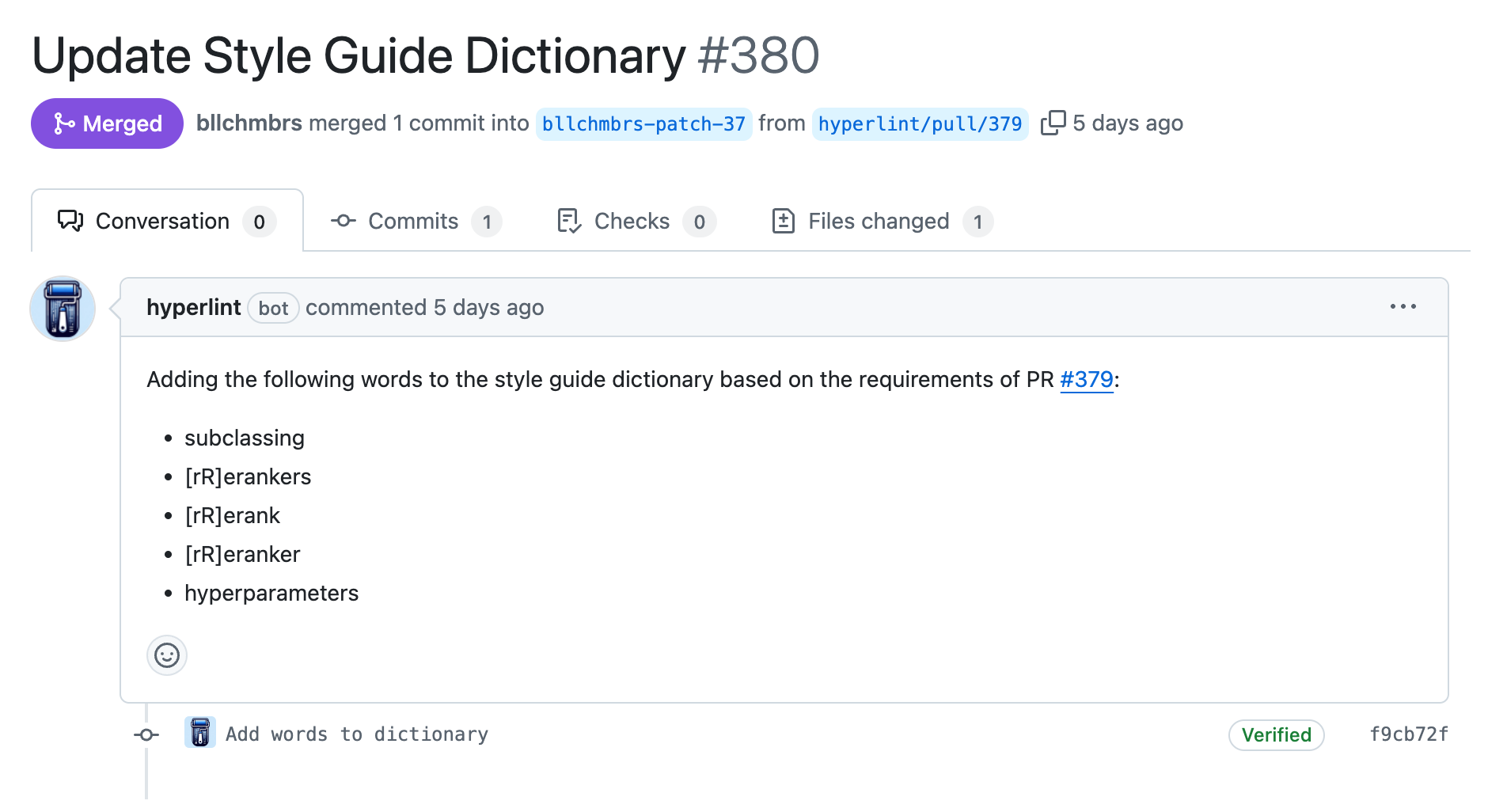 Auto updating style guide